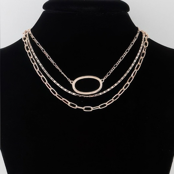 Shannel’s Closet Jewelry - Triple Open Oval Chain Necklace
